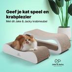 2dekans | Jake en Jacky Krabkarton voor Katten 2 in 1 model, Dieren en Toebehoren, Katten-accessoires, Ophalen of Verzenden, Zo goed als nieuw