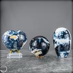 Majestueuze Orca Achat Set Harmonie in blauw, wit en diepte-