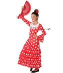 Spaanse meisjes jurk rood (Feestkleding Meisjes)