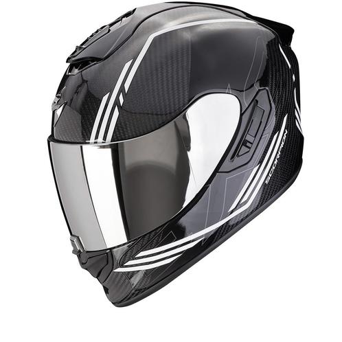 Scorpion EXO-1400 Evo 2 Carbon Air Reika Zwart-Wit, Motoren, Kleding | Motorhelmen, Integraalhelm, Heren, XXL, Nieuw met kaartje