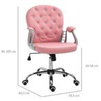 TRUUSK Ergonomische Bureaustoel Roze - Directiestoel - Gecap, Huis en Inrichting, Stoelen, Verzenden, Nieuw