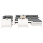 vidaXL 7-delige Loungeset massief grenenhout wit, Tuin en Terras, Tuinsets en Loungesets, Verzenden, Nieuw, Loungeset
