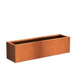 Cortenstaal plantenbak 150x40x40cm - Met bodem, Tuin en Terras, 100 cm of meer, Nieuw, Metaal, Rechthoekig