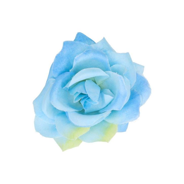 Haarspeld Duckklem 5cm – Haarbloem Roos – Blauw, Sieraden, Tassen en Uiterlijk, Uiterlijk | Haarverzorging