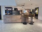 Nolte Showroom Keuken – Staalgrijs/eiken - Compleet, Overige kleuren, Overige typen, Nieuw, Kunststof