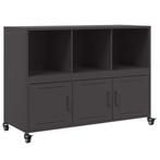 Zwart Stalen Dressoir 100,5cm | Tweedekansje, Huis en Inrichting, Kasten | Dressoirs, 100 tot 150 cm, Nieuw, Ophalen of Verzenden