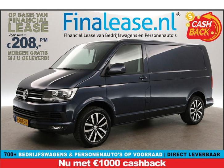 Volkswagen Transporter 2.0 TDI L1H1 150PK Airco Trekhaak, Auto's, Bestelauto's, Lease, Handgeschakeld, Diesel, Volkswagen, Blauw