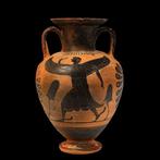 Etruscan Aardewerk Amfora met afbeelding van een gevleugelde, Verzamelen