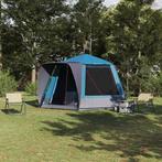 vidaXL Camping Tent Huisje met dak Blauw 420 x 420 x 227 cm, Verzenden, Nieuw