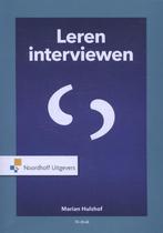 9789001862565 Leren interviewen Marian Hulshof, Verzenden, Nieuw, Marian Hulshof