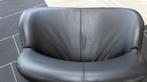 Leolux Papageno fauteuil Refurbished in Zwart Siena leer, Huis en Inrichting, Fauteuils, Zo goed als nieuw