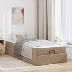 vidaXL Bedframe met matras met matras 2 pcs Tan PVC, Huis en Inrichting, Slaapkamer | Bedden, Verzenden, Nieuw
