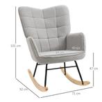 TRUUSK Schommelstoel Schommelstoel Accentstoel Woonkamerstoe, Huis en Inrichting, Fauteuils, Verzenden, Nieuw
