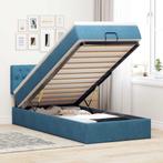 vidaXL Bed poef met matras en LEDs 80x200 cm fluweel, Eenpersoons, Nieuw, 80 cm, 200 cm