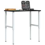 vidaXL Werkbank 100x60x(71,5-98) cm eikenhout donkerbruin, Doe-het-zelf en Verbouw, Werkbanken, Verzenden, Nieuw