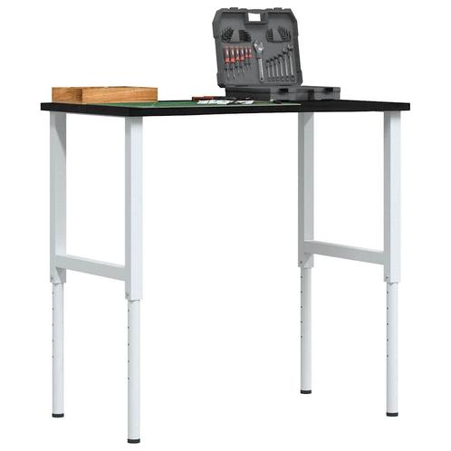 vidaXL Werkbank 100x60x(71,5-98) cm eikenhout donkerbruin, Doe-het-zelf en Verbouw, Werkbanken, Nieuw, Verzenden