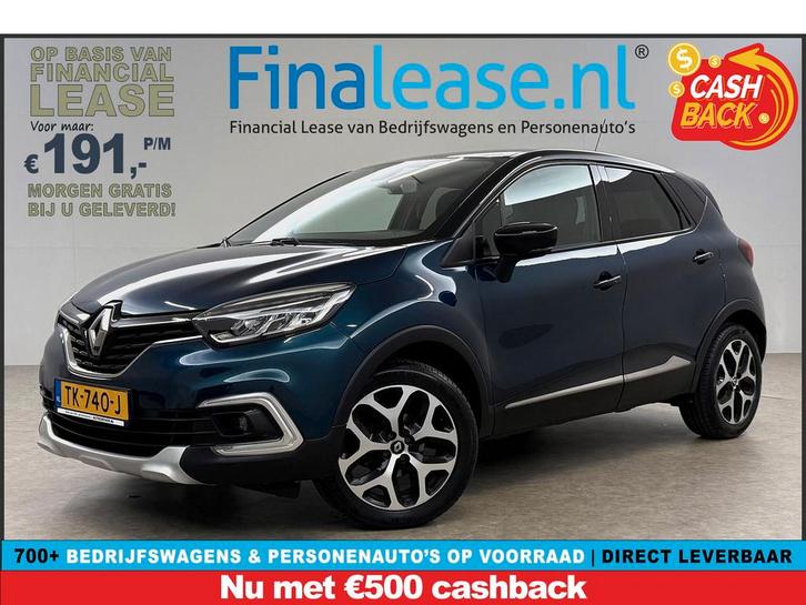 Renault Captur 0.9 TCe Intens LED Climate Cruise Navigatie, Auto's, Renault, Lease, Handgeschakeld, SUV of Terreinwagen, Benzine