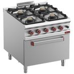 Fornuis 4 Branders Op Gasoven GN 2/1, Ophalen of Verzenden, Nieuw in verpakking