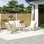 TRUUSK Tuinmeubelset Van Polyrattan Lounge-Set Met 2-zits So, Verzenden, Nieuw