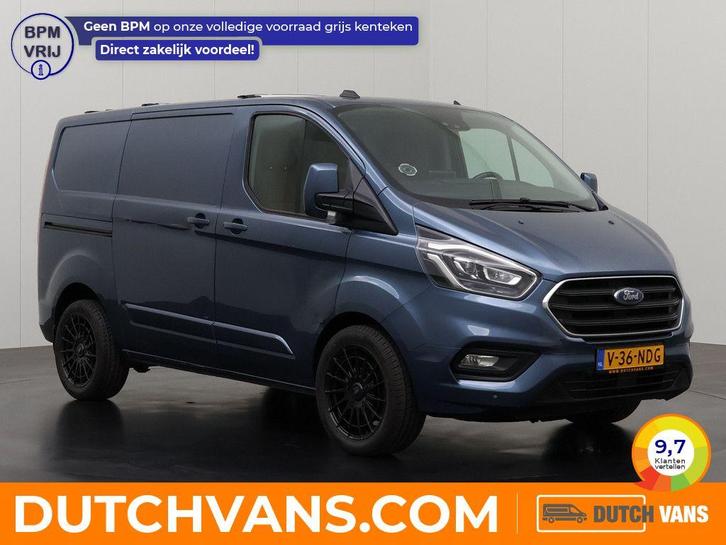 Ford Transit Custom Bestelbus 2.0TDCi | blauw, Auto's, Bestelauto's, Lease, Automaat, BTW verrekenbaar, Diesel, Blauw, Euro 6