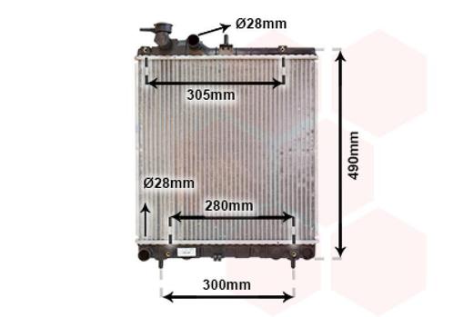 RADIATOR VOOR HYUNDAI ATOS MX 1997-2002 2531005500, Auto-onderdelen, Airco en Verwarming, Nieuw, Ophalen of Verzenden