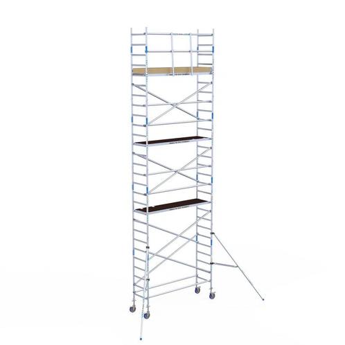 ALX rolsteiger 75 x 9,2m WH met voorloopleuning, Doe-het-zelf en Verbouw, Steigers, Rolsteiger of Kamersteiger, Nieuw, 5 meter of hoger