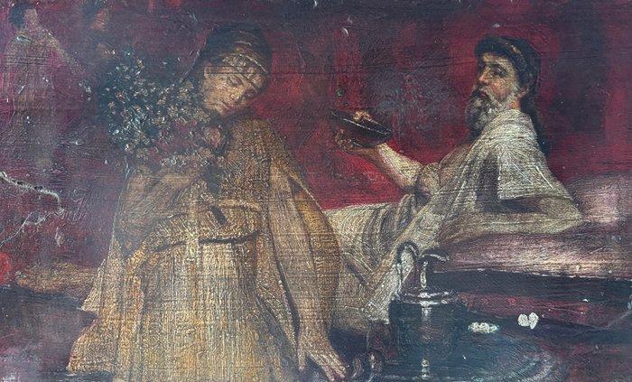 Nederlandse school (XIX) - Scena di interno, Antiek en Kunst, Kunst | Schilderijen | Klassiek