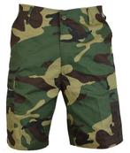 Korte broek camouflage BDU Woodland, Verzenden