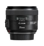 Canon EF 35mm f/2 IS USM met garantie, Ophalen of Verzenden, Zo goed als nieuw, Standaardlens