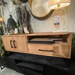 Piastra Tv-meubel Mangohout Warm Naturel - Pronto Wonen, Huis en Inrichting, Kasten | Televisiemeubels, Ophalen of Verzenden, Nieuw