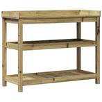 Oppottafel Hout 108cm | Retourdeal -35% | Tuinier Musthave!, Tuin en Terras, Kassen, Ophalen of Verzenden, Nieuw