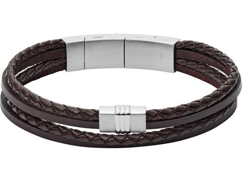 Fossil Vintage Casual JF02934040 Herenarmband 180 - 190 mm, Huis en Inrichting, Woonaccessoires | Overige, Zo goed als nieuw, Verzenden