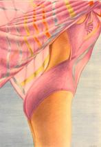 John Kacere (1920-1999) - Purple Swimmer