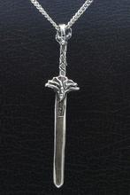 Zilveren Zwaard met ram kop ketting hanger, Verzenden, Nieuw