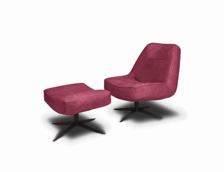 Fauteuil Ego - fauteuils - Rood, Huis en Inrichting, Stoelen, Rood, Nieuw, Leer