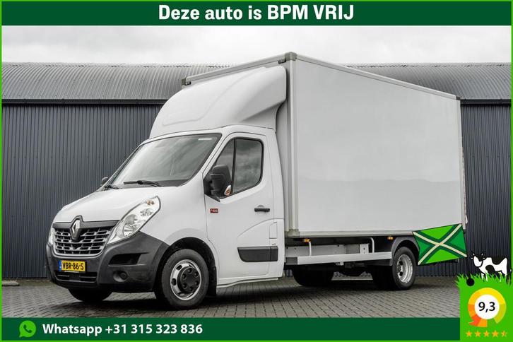 Renault Master 2.3 dCi Bakwagen met laadklep (1000 KG) |, Auto's, Bestelauto's, Lease, Handgeschakeld, Wit, Grijs, Stof, Diesel