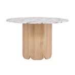 *WOONWINKEL* Ronde Eettafel Vijfhoekpoot Lichtgrijs, Verzenden, Nieuw