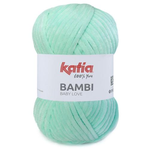Katia Bambi - 341 mint - Chenille Garen, Hobby en Vrije tijd, Breien en Haken, Ophalen of Verzenden