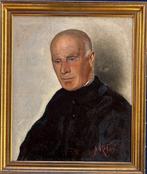 Augusto Rey (1837-1898) - Ritratto di un prete, Antiek en Kunst, Kunst | Schilderijen | Klassiek