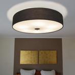 Landelijke plafondlamp zwart 70 cm - Drum, Nieuw, Overige stijlen