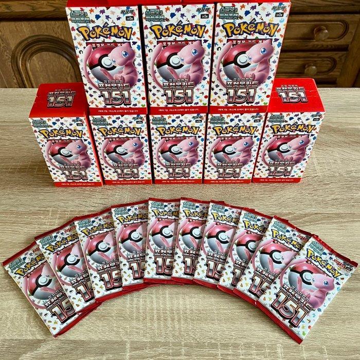 10 Booster pack 151 - SV2A - FACTORY SEALED, Hobby en Vrije tijd, Verzamelkaartspellen | Pokémon