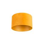 Velours lampenkap geel 35/35/20 met gouden binnenkant, Huis en Inrichting, Lampen | Lampenkappen, Nieuw, Overige vormen, Minder dan 25 cm
