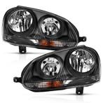 ANZO 2006-2009 Volkswagen Us Rabbit Crystal Headlight Black, Ophalen of Verzenden, Nieuw