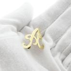 Gouden broche van de letter L, Ophalen of Verzenden, Gebruikt, Overige kleuren, Goud