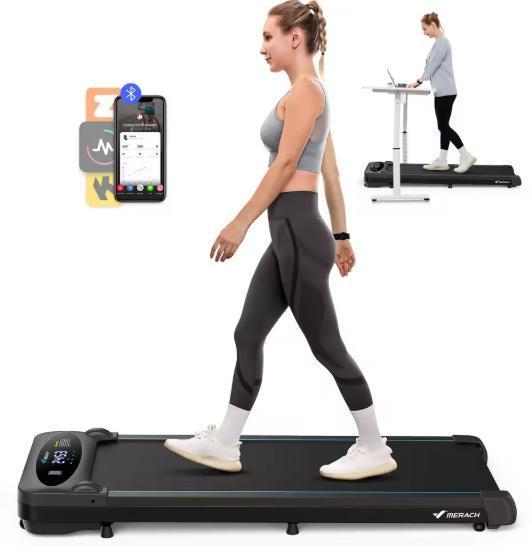 Onder Bureau Loopband – 2,75 PK Motor, LED Display en Stil, Sport en Fitness, Fitnessapparatuur, Nieuw, Verzenden
