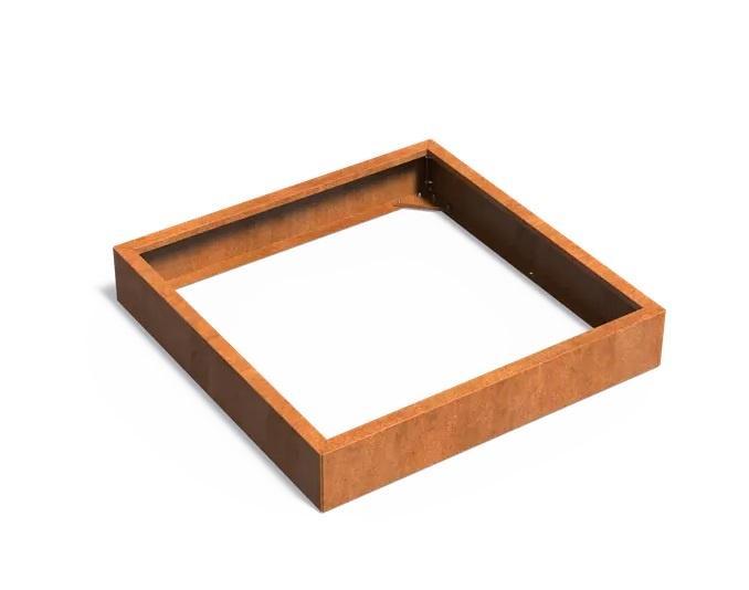 Cortenstaal plantenbak CARREZ Connect 120x120x20cm., Tuin en Terras, Bloembakken en Plantenbakken, Nieuw, Verzenden