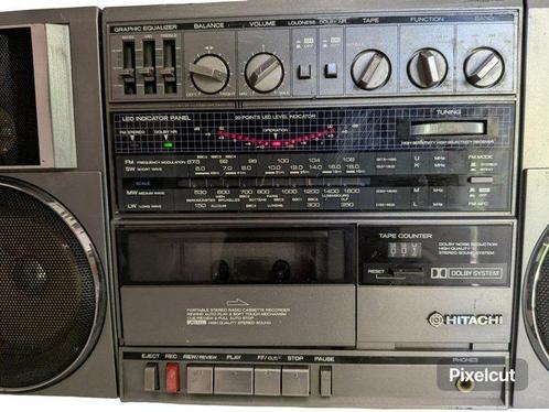 hitachi - TRK-9100E Stereoset, Audio, Tv en Foto, Radio's