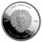 Chad - Mandala Lion 1 oz 2018 (15.000 oplage), Verzenden, Overige landen, Losse munt, Zilver