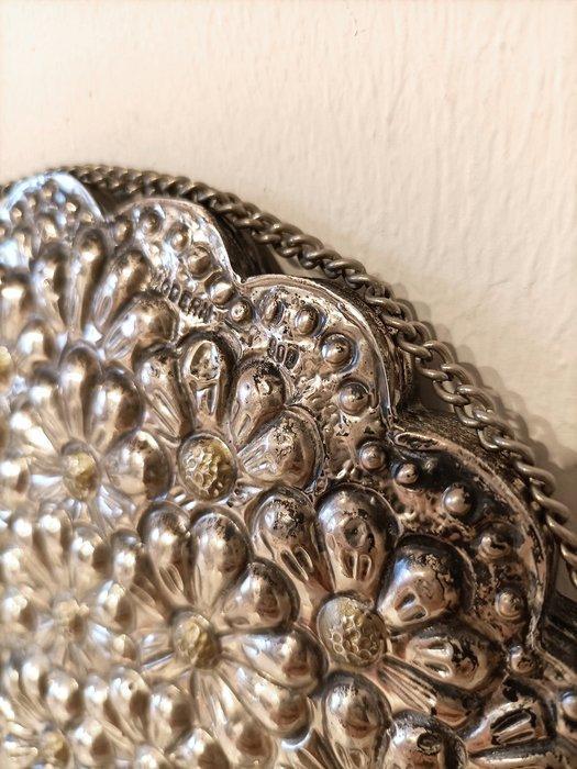 Wandspiegel - .900 zilver, Antiek en Kunst, Antiek | Goud en Zilver