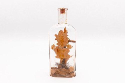 Kloosterwerk in glazen fles, 19e-eeuw - Glas - 1850-1900, Antiek en Kunst, Kunst | Niet-Westerse kunst
